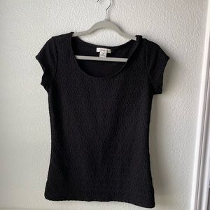 Liz Claiborne black color, medium size top for women